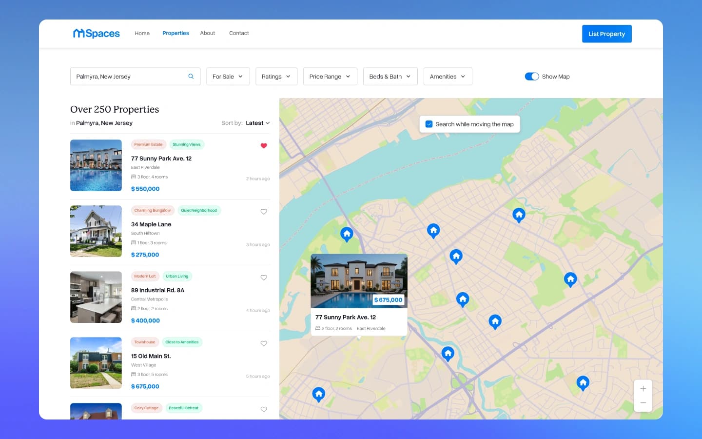 Homespaces screenshot